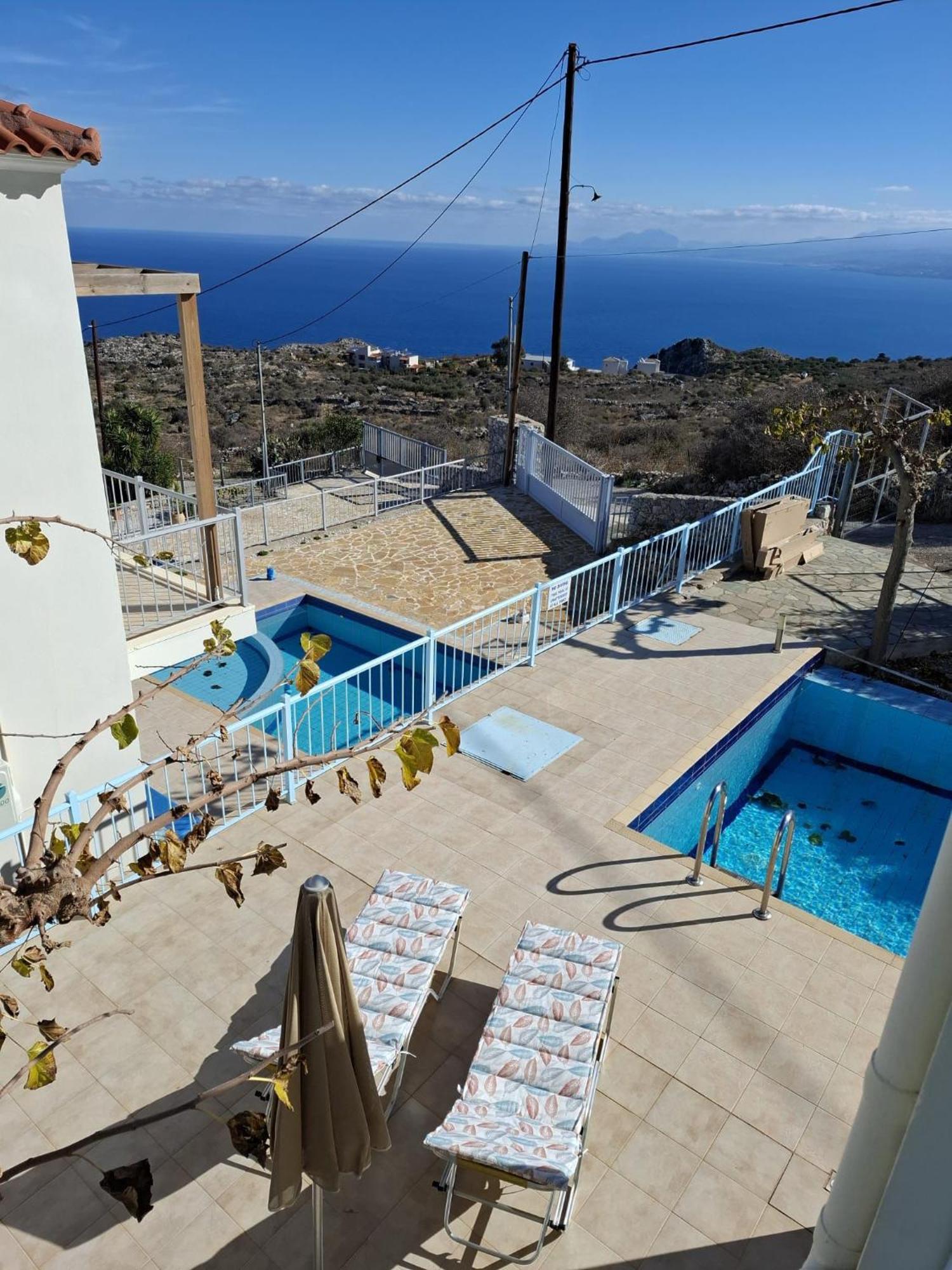 Breathtaking Sea And Mountain Views Vila Kefalás Exterior foto